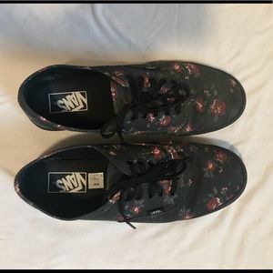 Vans floral shoes